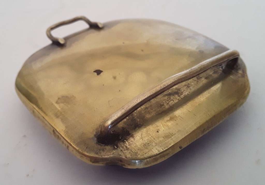 Superb Antique Japanese `Satsuma` Hand Painted Porcelain Double Belt Buckle.