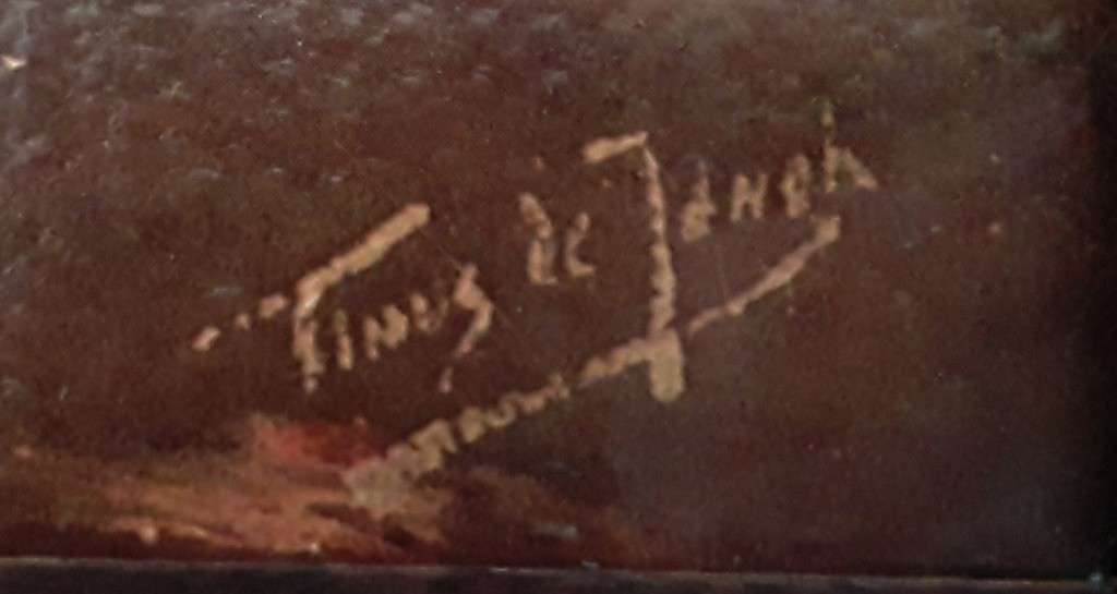 Early Tinus de Jongh (1885-1942) High Quality Print In Solid Oak Frame. Cape Dutch Farmhouse.