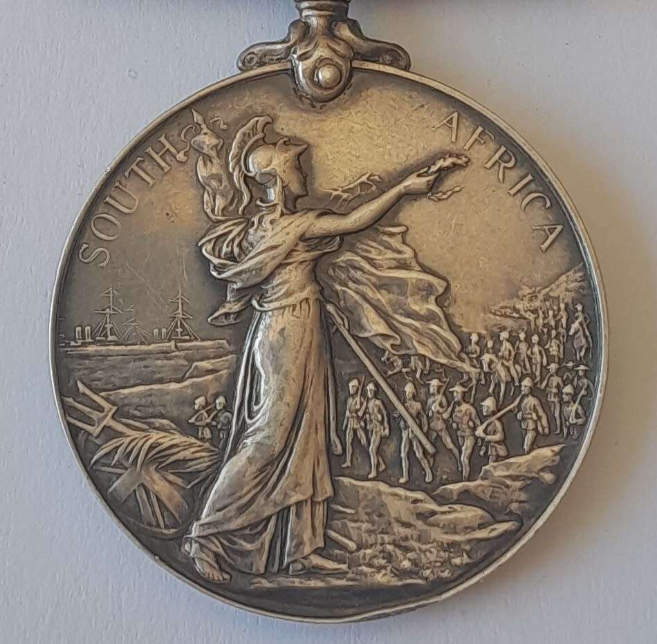 Boer War QSA Medal to `788 R.Q.M SERJT J.W. Wilson. Jo`burg M.R.` (JHB Mounted Rifles).