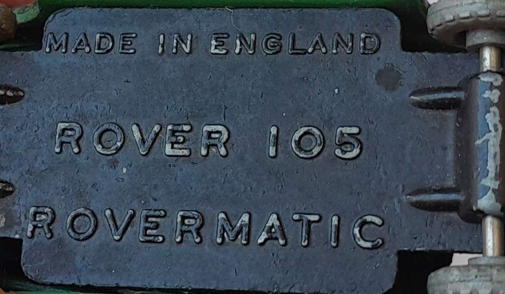 Lesney Matchbox `Rover 105 Rovermatic No 19`.