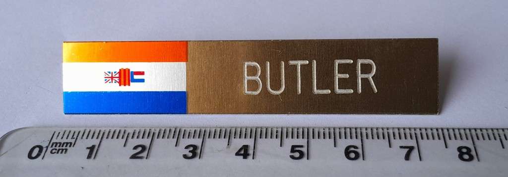 Pre-1994 SADF Name Tag.