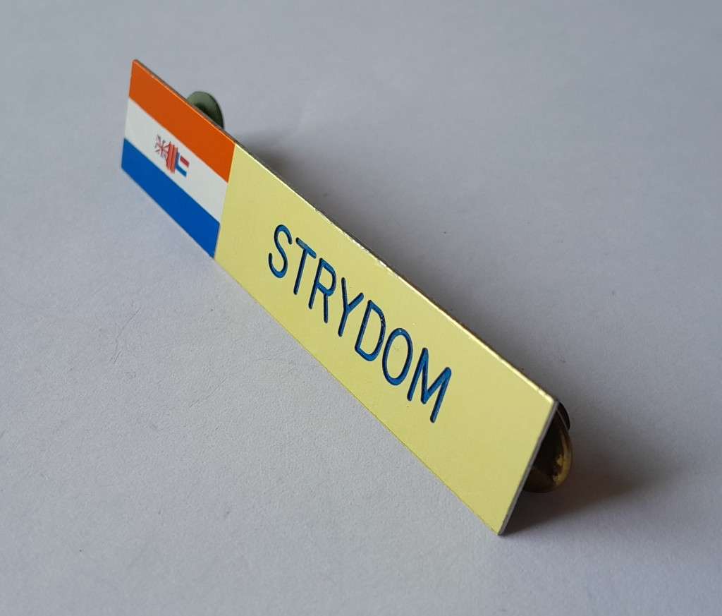Pre-1994 SADF Name Tag.