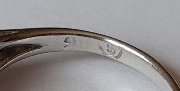 Designer Solid Sterling Silver Ring With Citrine Yellow Faceted Stone.