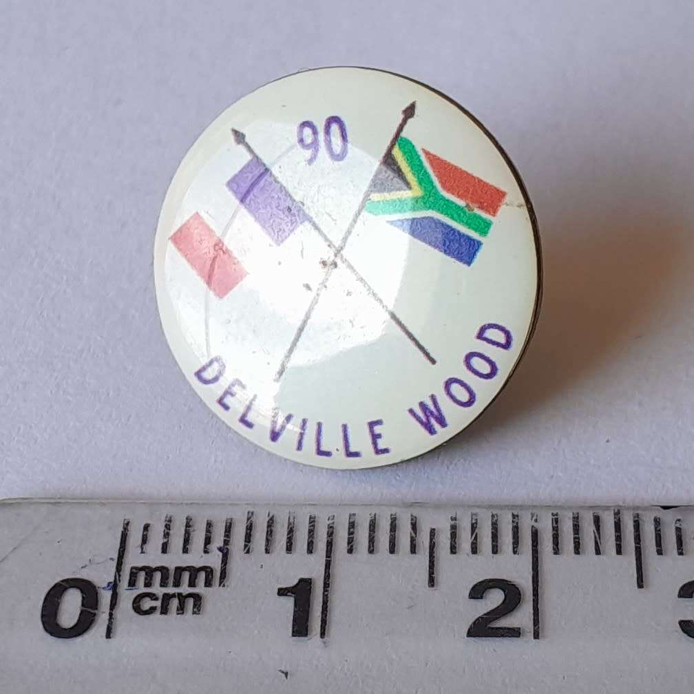 South African Battle Of Delville Wood 90 Year Commemorative Badge.