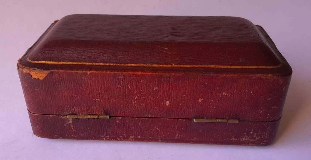 Pair Edwardian Solid Silver Napkin Rings In Original Case. C & Co, Birmingham, 1907.