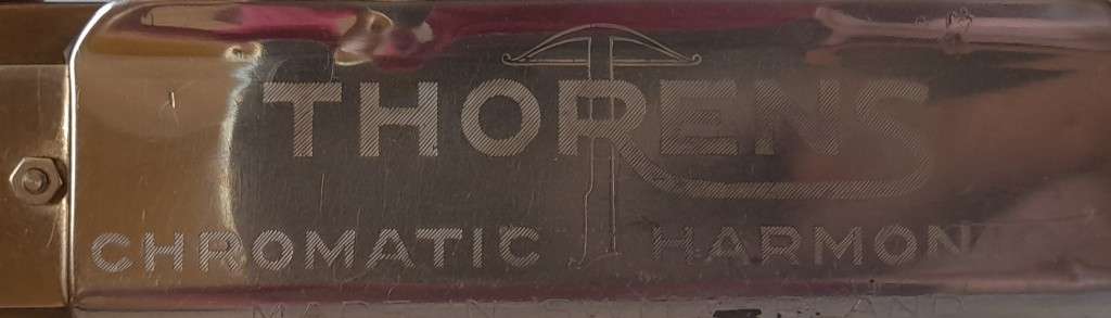 Vintage Swiss `Thorens` Chromatic Professional No. 10 Harmonica In Original Box.