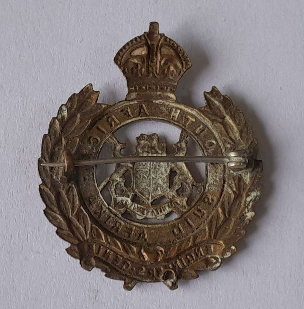 WW2 SA Army Engineer Corps Cap Badge. Clasp Intact.