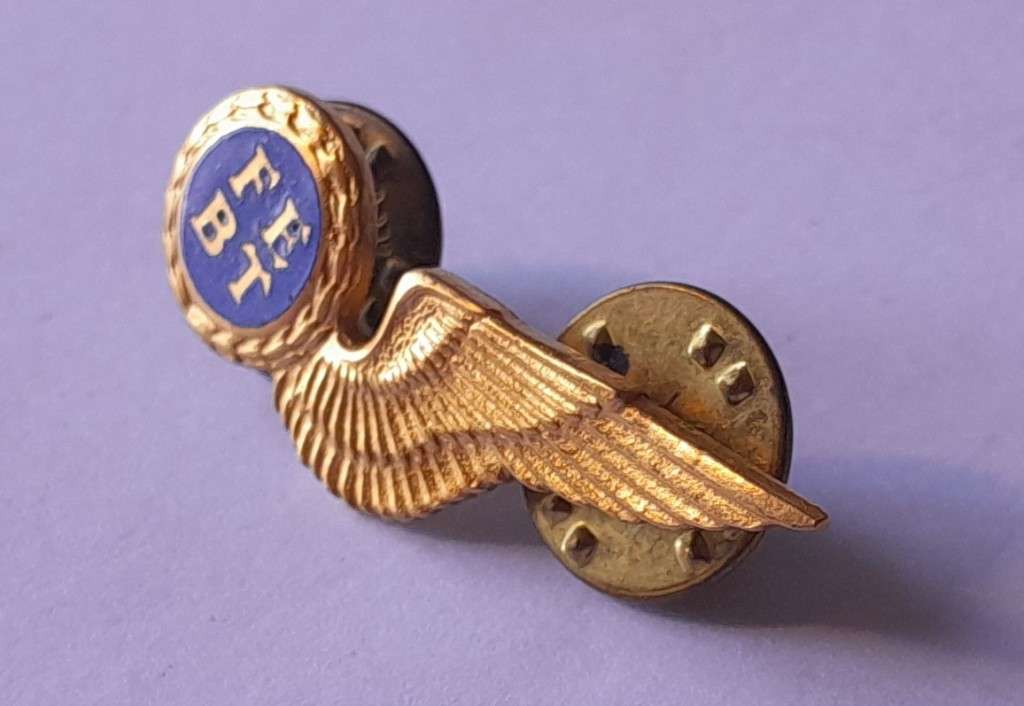 SA Air Force Flight Engineer Metal Wing Badge. Pins Intact.