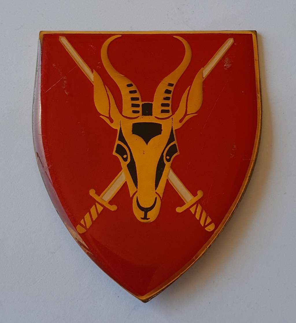SADF Army HQ Shoulder Flash. 1 Pin Intact.