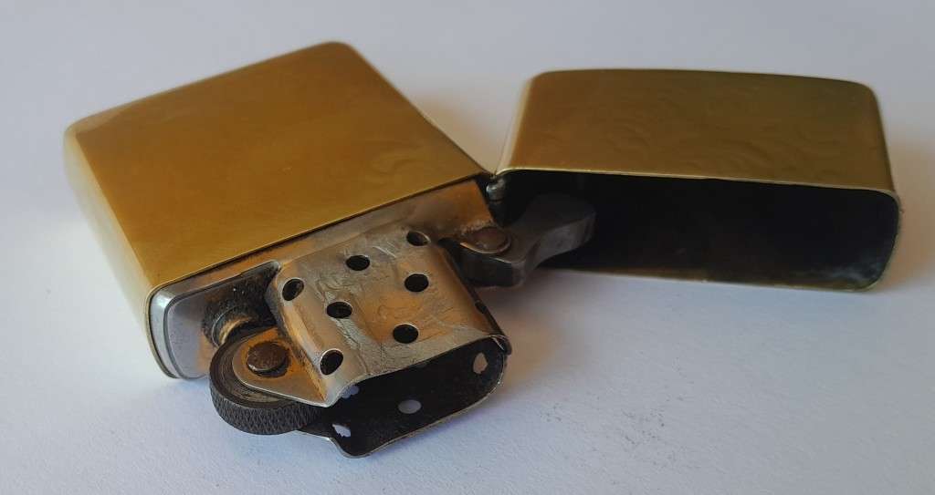 Vintage Solid Brass Zippo Lighter. Please See Description.