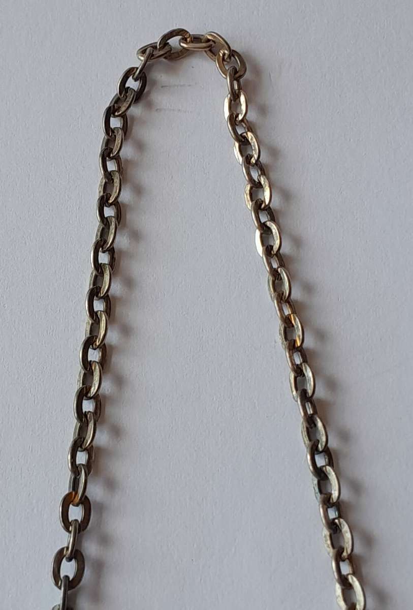 A Vintage Silver Plated `WHISKY` Bottle Decanter Label By `Ianthe, England`.