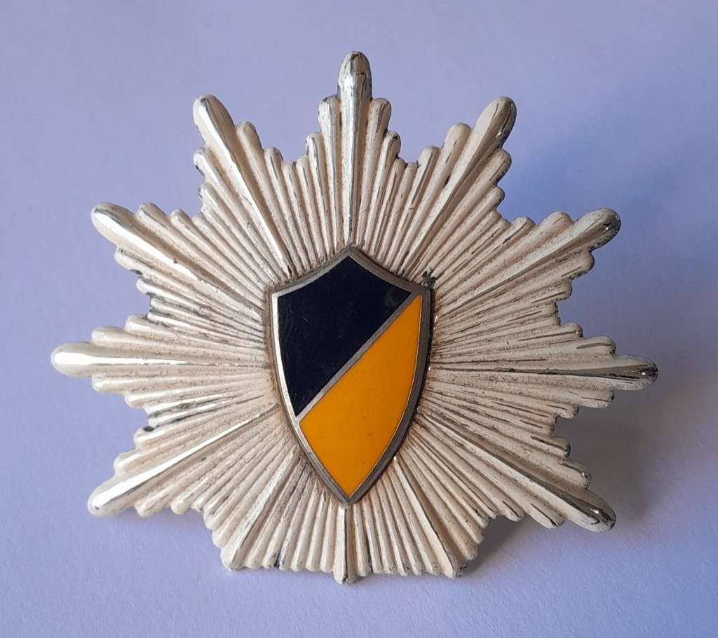 German Baden-Wurttemberg State Police Cap Badge.  Pins Intact.