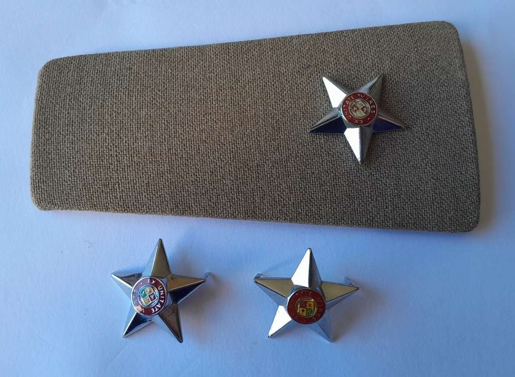 Vintage SADF 2nd Lieutenant Rank Board with Extra Pips.