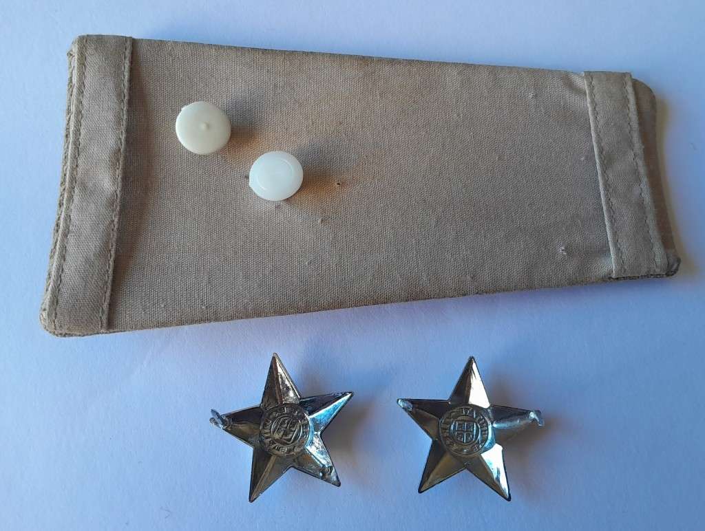 Vintage SADF 2nd Lieutenant Rank Board with Extra Pips.