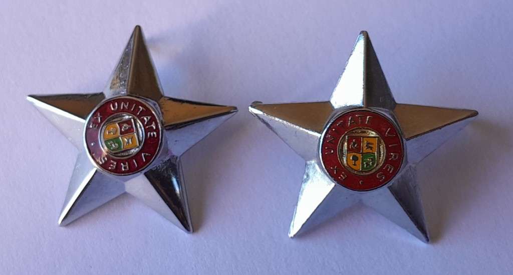 Vintage SADF 2nd Lieutenant Rank Board with Extra Pips.