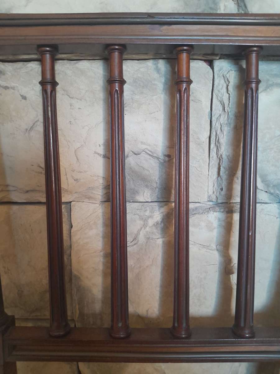 Pair Victorian Louis XVI Style Side Chairs With Beautiful Upholstery (Collection Only).