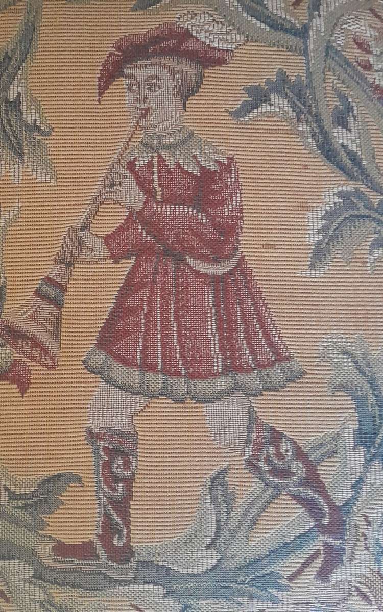 Pair Victorian Louis XVI Style Side Chairs With Beautiful Upholstery (Collection Only).