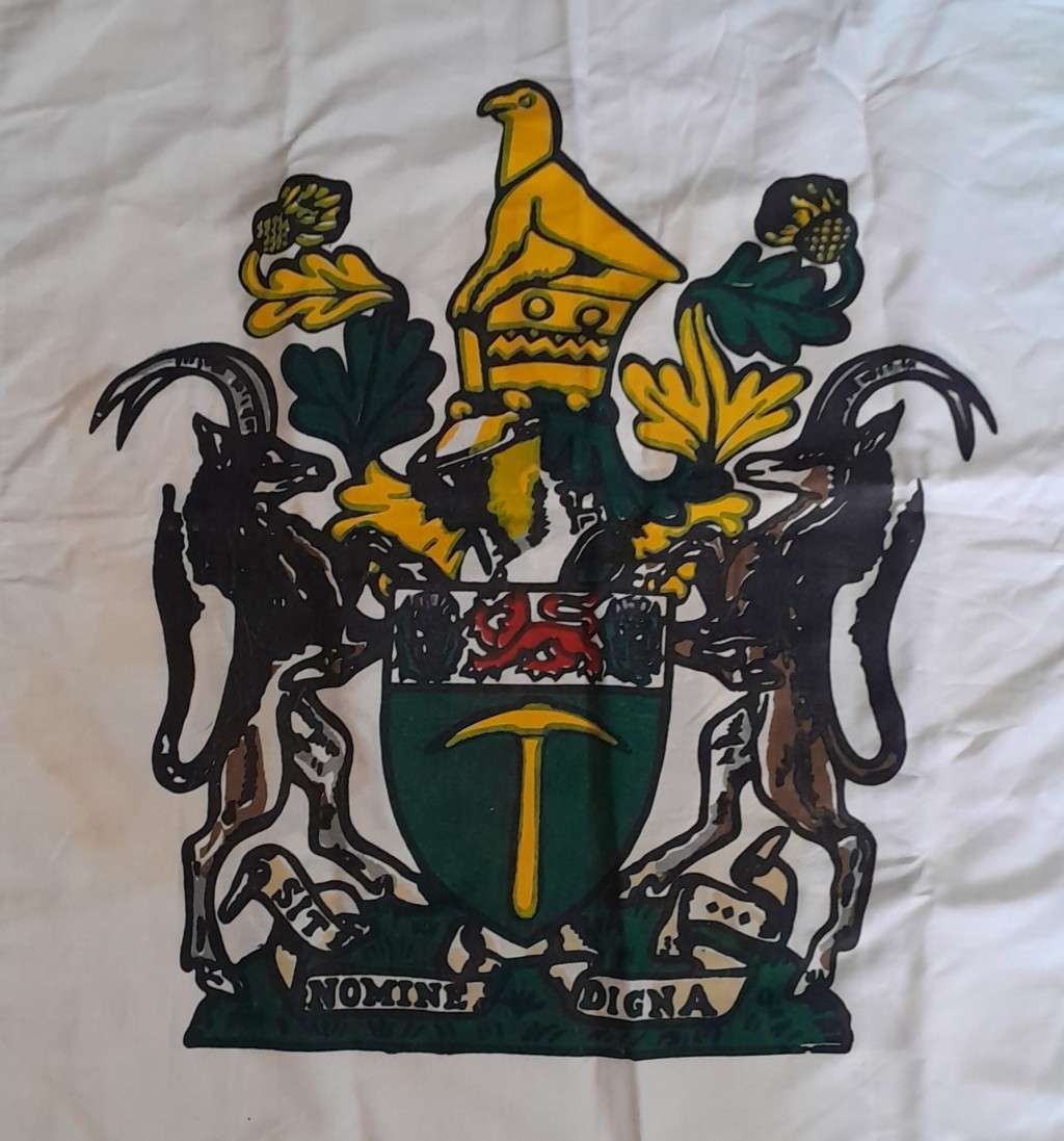 Vintage Full-Sized Double-Sided Rhodesian Flag. 191 x 85 cm.