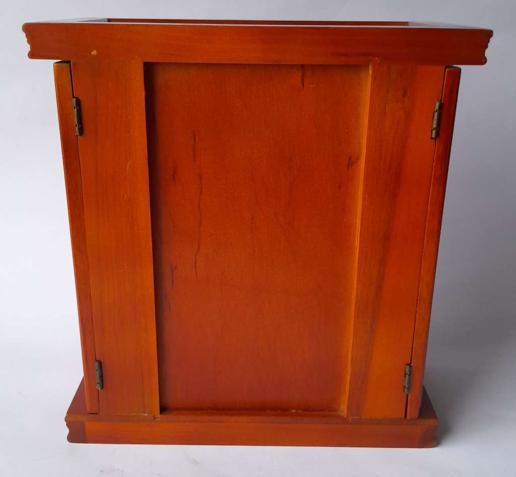 "Reserved" Vintage Cherrywood Armoire Jewelry Case. Excellent Condition.