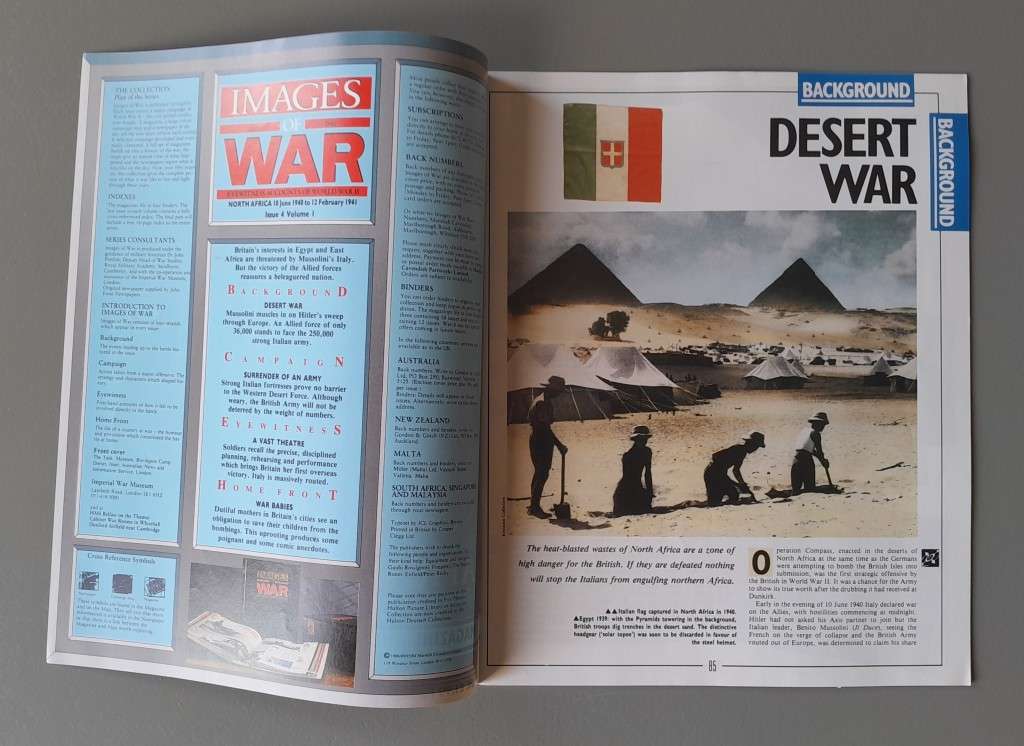 WW2 "Images Of War" Issue 4 (North Africa) With Campaign Map And Newspaper Copy.