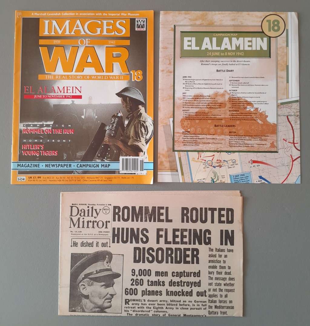 WW2 "Images Of War" Issue 18 (El Alamein) With Campaign Map And Newspaper Copy.