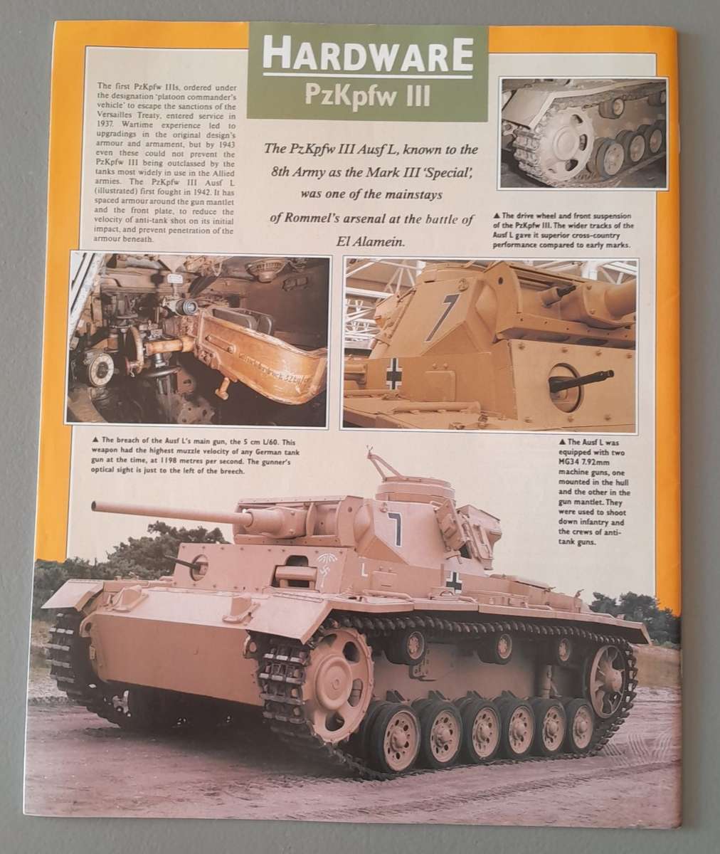 WW2 "Images Of War" Issue 18 (El Alamein) With Campaign Map And Newspaper Copy.