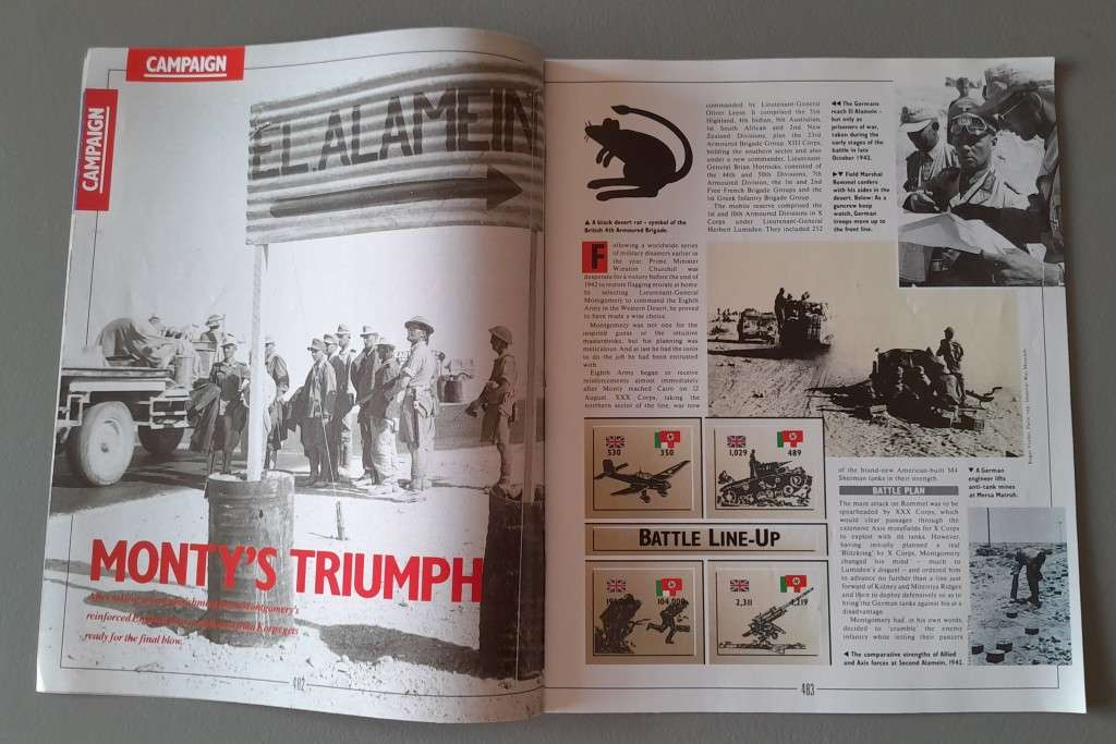 WW2 "Images Of War" Issue 18 (El Alamein) With Campaign Map And Newspaper Copy.