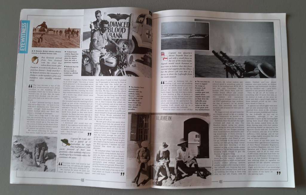 WW2 "Images Of War" Issue 18 (El Alamein) With Campaign Map And Newspaper Copy.