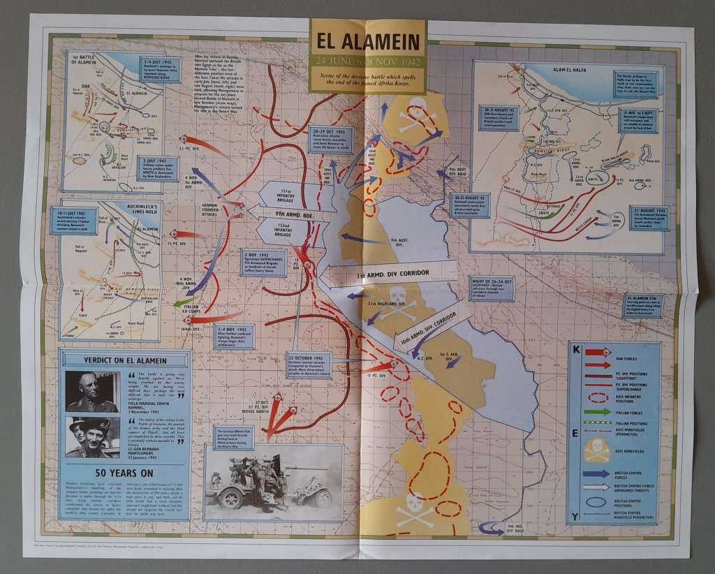 WW2 "Images Of War" Issue 18 (El Alamein) With Campaign Map And Newspaper Copy.
