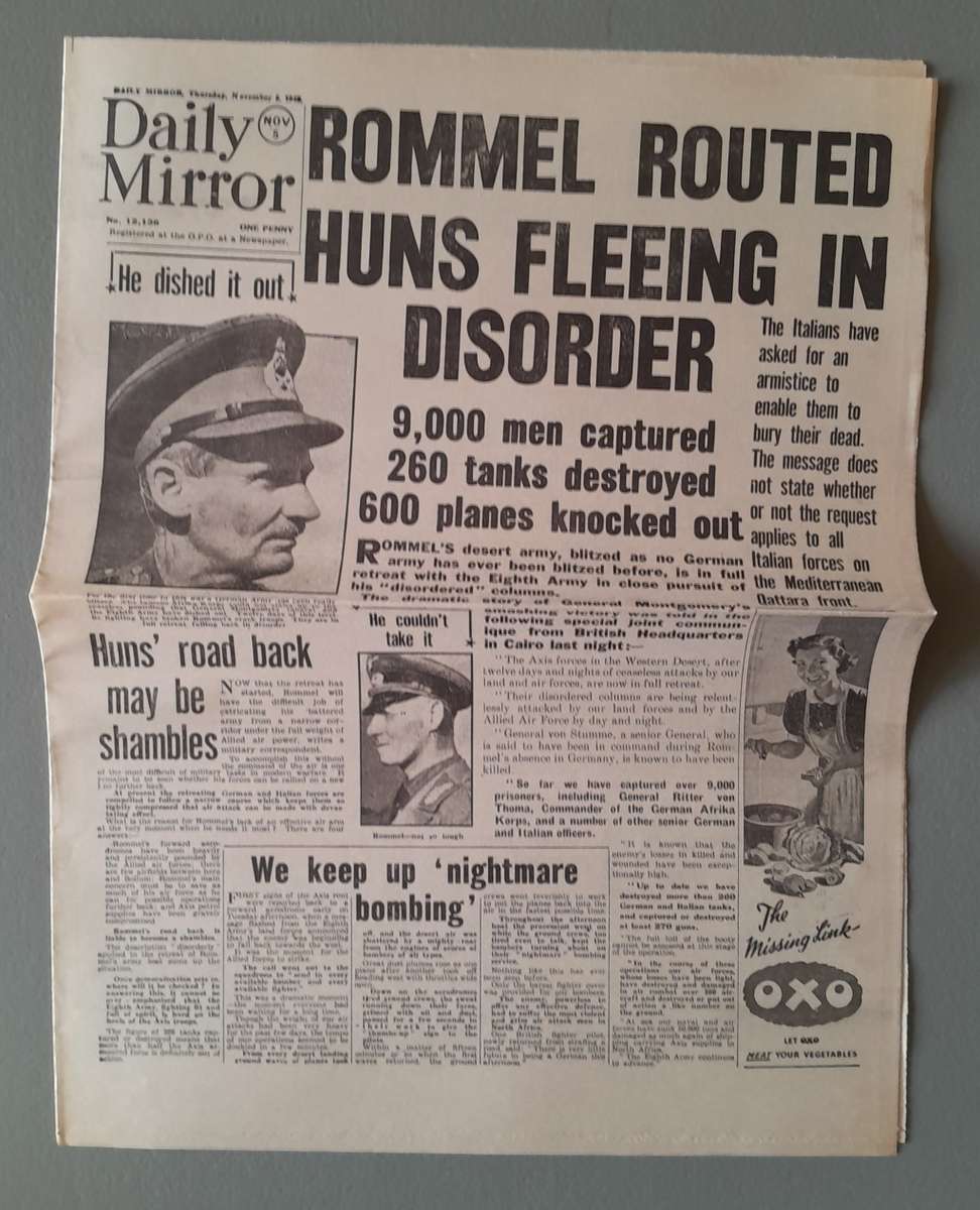 WW2 "Images Of War" Issue 18 (El Alamein) With Campaign Map And Newspaper Copy.