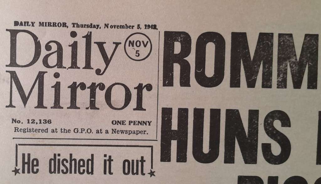 WW2 "Images Of War" Issue 18 (El Alamein) With Campaign Map And Newspaper Copy.