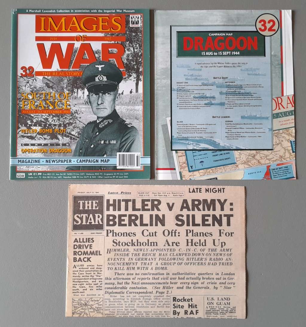 WW2 "Images Of War" Issue 32 (South Of France) With Campaign Map And Newspaper Copy.