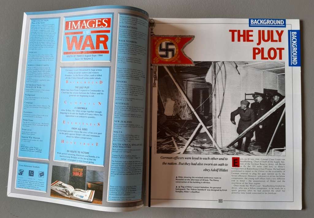 WW2 "Images Of War" Issue 32 (South Of France) With Campaign Map And Newspaper Copy.
