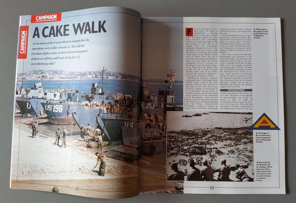 WW2 "Images Of War" Issue 32 (South Of France) With Campaign Map And Newspaper Copy.