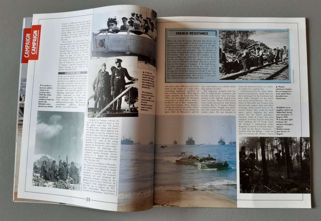WW2 "Images Of War" Issue 32 (South Of France) With Campaign Map And Newspaper Copy.