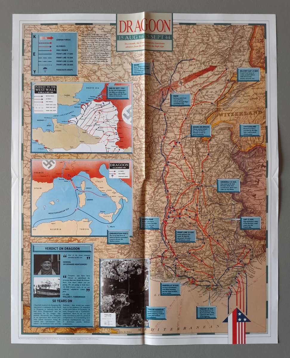 WW2 "Images Of War" Issue 32 (South Of France) With Campaign Map And Newspaper Copy.