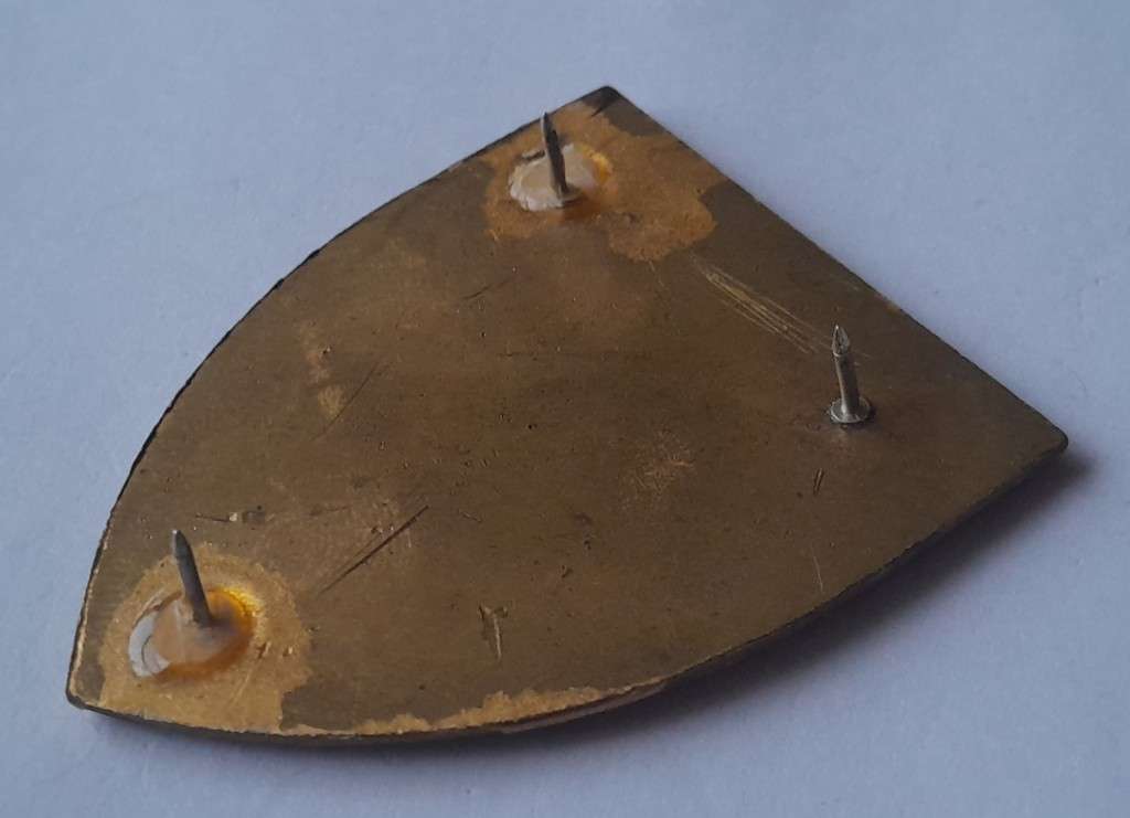 SADF 83 Technical Stores Depot Shoulder Flash.  All Pins Intact (2 Replaced).