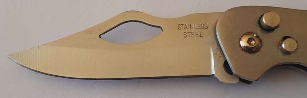 All-Steel Paramilitary Pocket Knife With Belt Clip.  17.5cm.