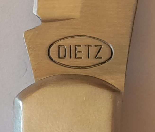 Vintage Dietz Folding Pocket Knife.  15.5cm.