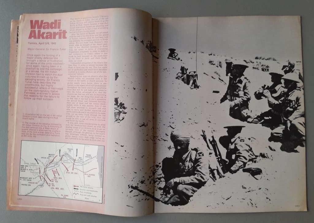 Vintage Purnell's "History Of The Second World War".  Tunisia, Guadalcanal.