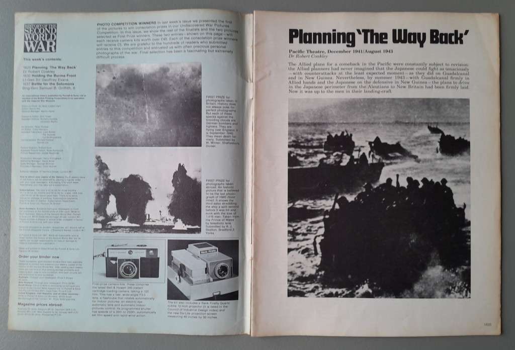 Vintage Purnell's "History Of The Second World War".  Guadalcanal to Bougainville.