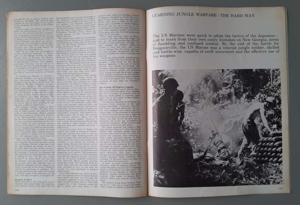 Vintage Purnell's "History Of The Second World War".  Guadalcanal to Bougainville.