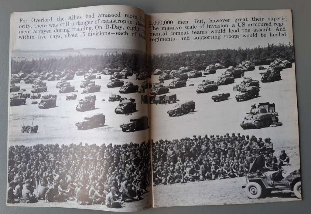 Vintage Purnell's "History Of The Second World War".  Allied War Machine.