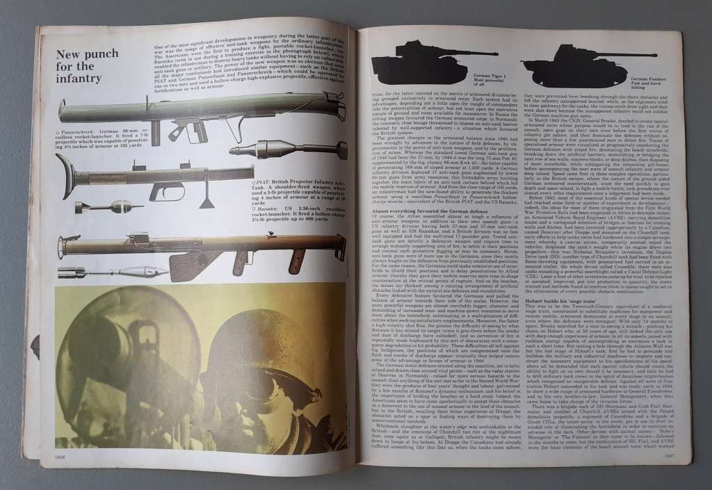 Vintage Purnell's "History Of The Second World War".  Allied War Machine.