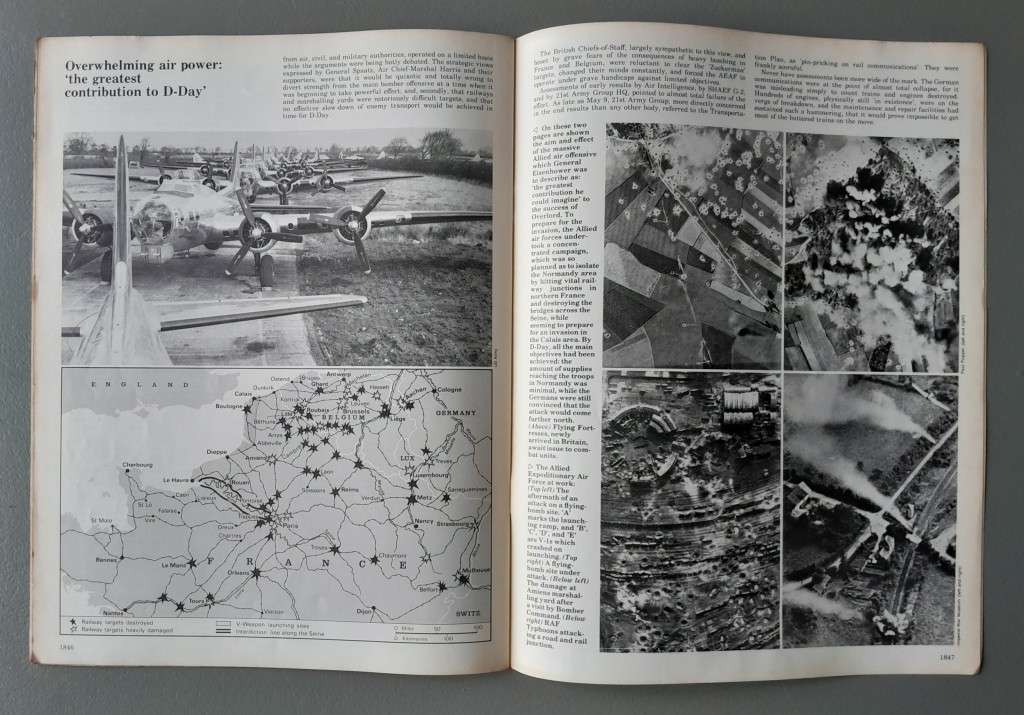 Vintage Purnell's "History Of The Second World War".  Allied War Machine.