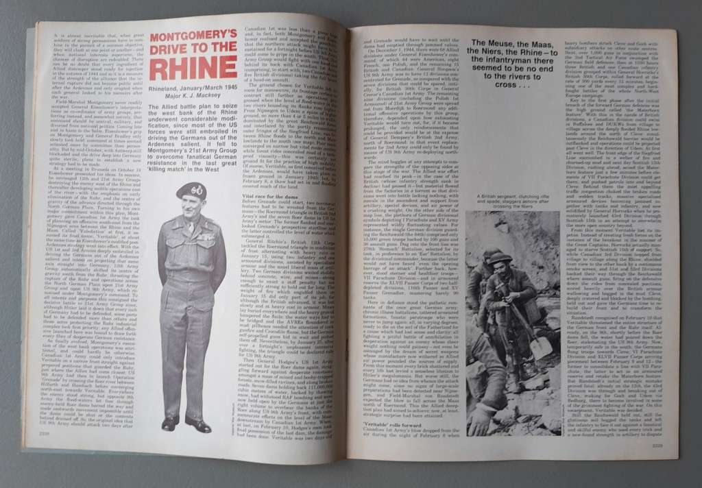 Vintage Purnell's "History Of The Second World War".  Battle Of The Bulge..
