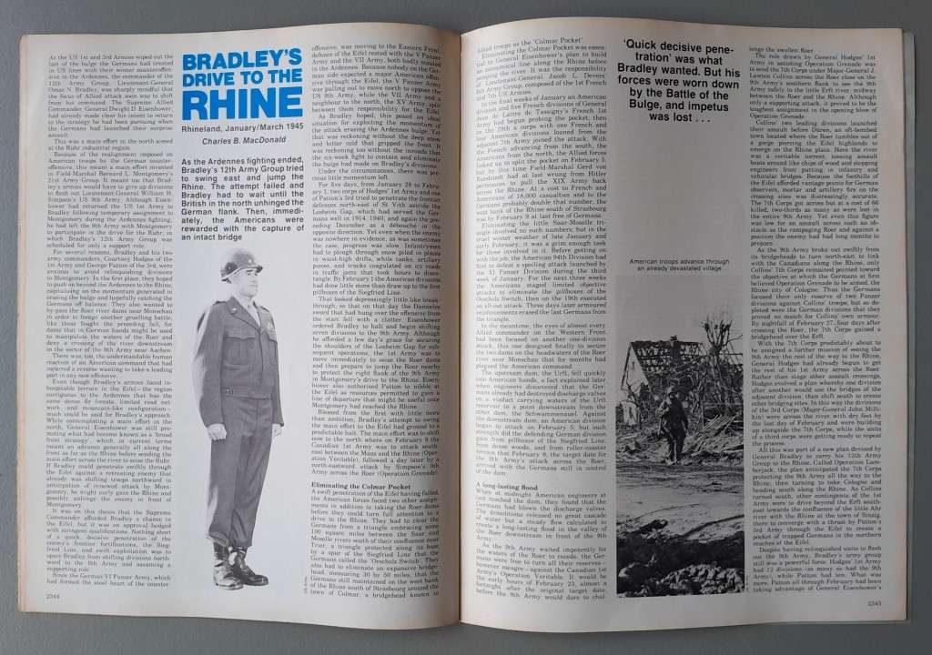 Vintage Purnell's "History Of The Second World War".  Battle Of The Bulge..