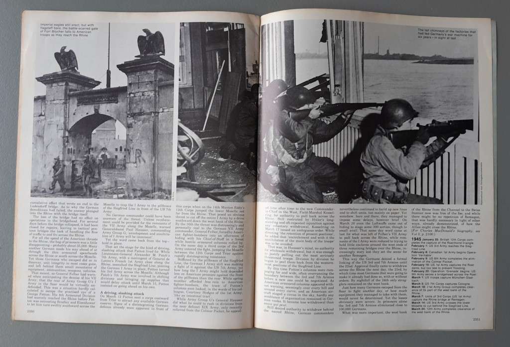 Vintage Purnell's "History Of The Second World War".  Battle Of The Bulge..