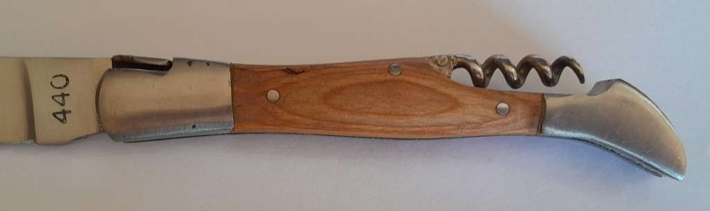 Vintage `Laguiole` 440 Steel Folding Knife.