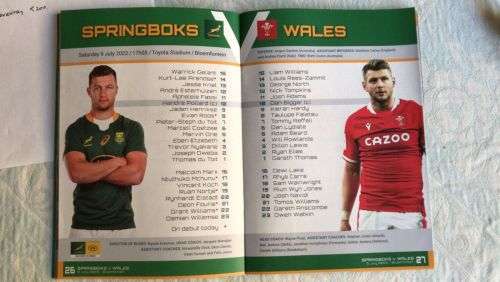 Springboks v Wales in Bloemfontein 3 for a bargain